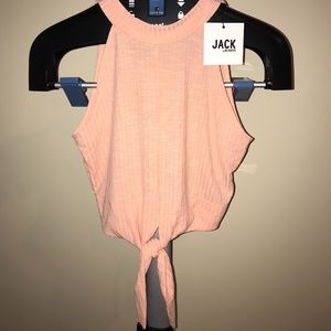 New w/ Tags Gorgeous Peach Crop Top